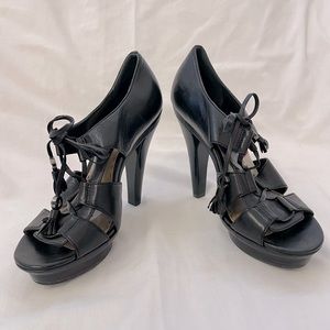 Coach Platform Sandals in Black, size 8M